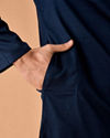 Manyavar Men Dark Blue Splendour Kurta Pajama