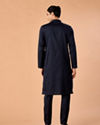Manyavar Men Cobalt Blue Elegance Kurta Pajama