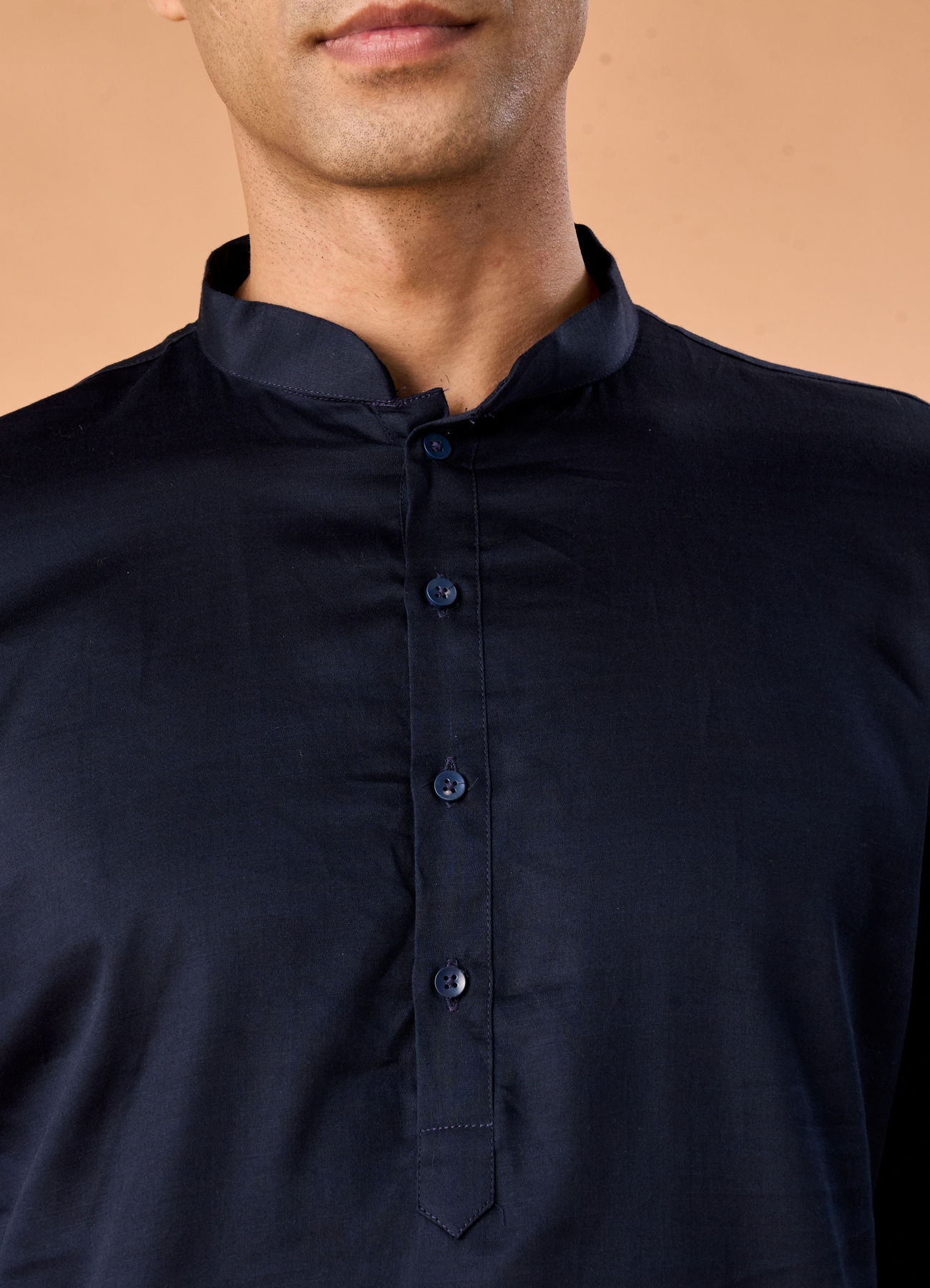 Manyavar Men Cobalt Blue Elegance Kurta Pajama