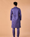Manyavar Men Purple Glory Cotton Kurta Pajama