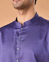 Manyavar Men Purple Glory Cotton Kurta Pajama