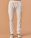 Manyavar Men Warm White Cotton Kurta Pajama