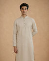 Manyavar Men Regal Beige Kurta Pajama