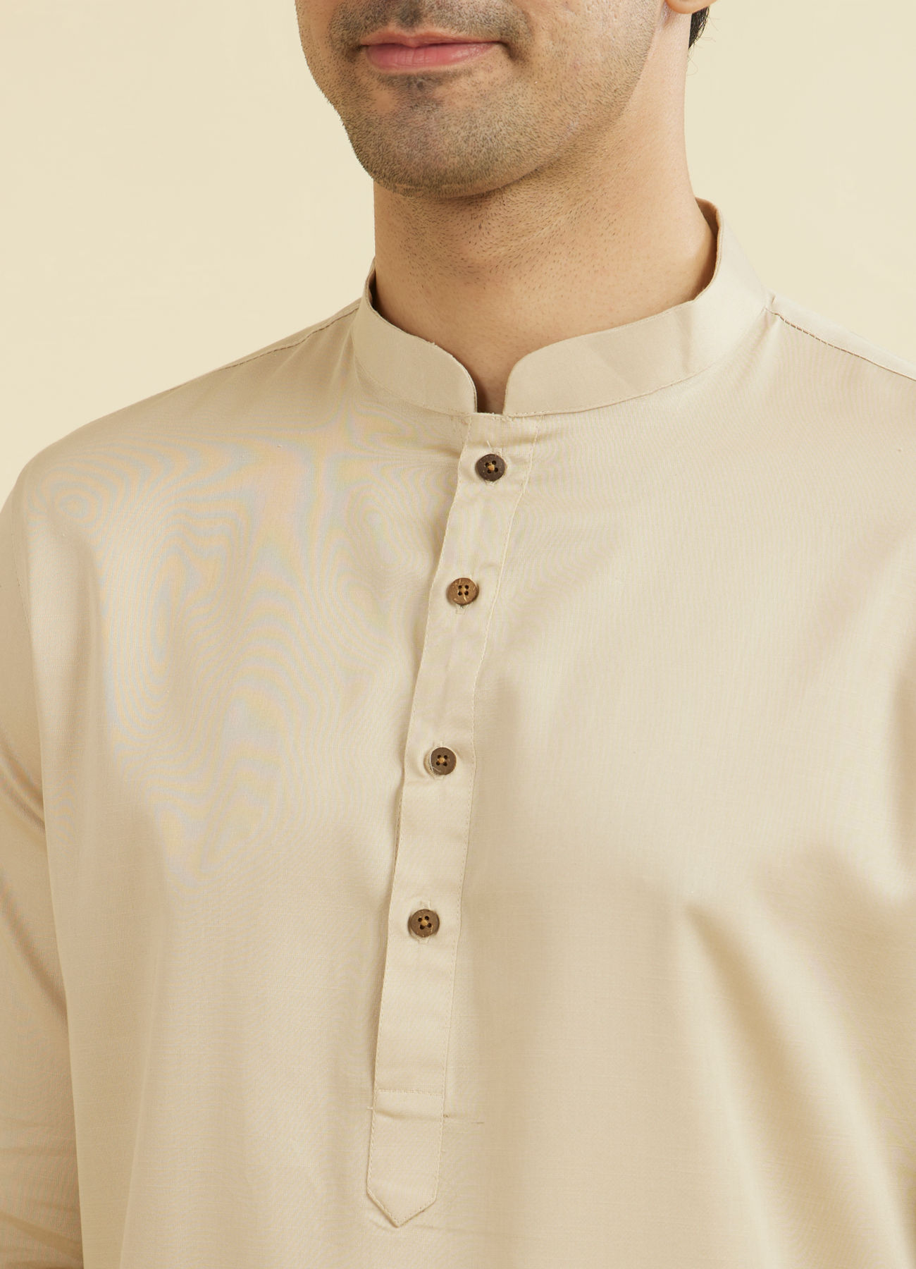 Manyavar Men Regal Beige Kurta Pajama