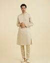 Manyavar Men Regal Beige Kurta Pajama
