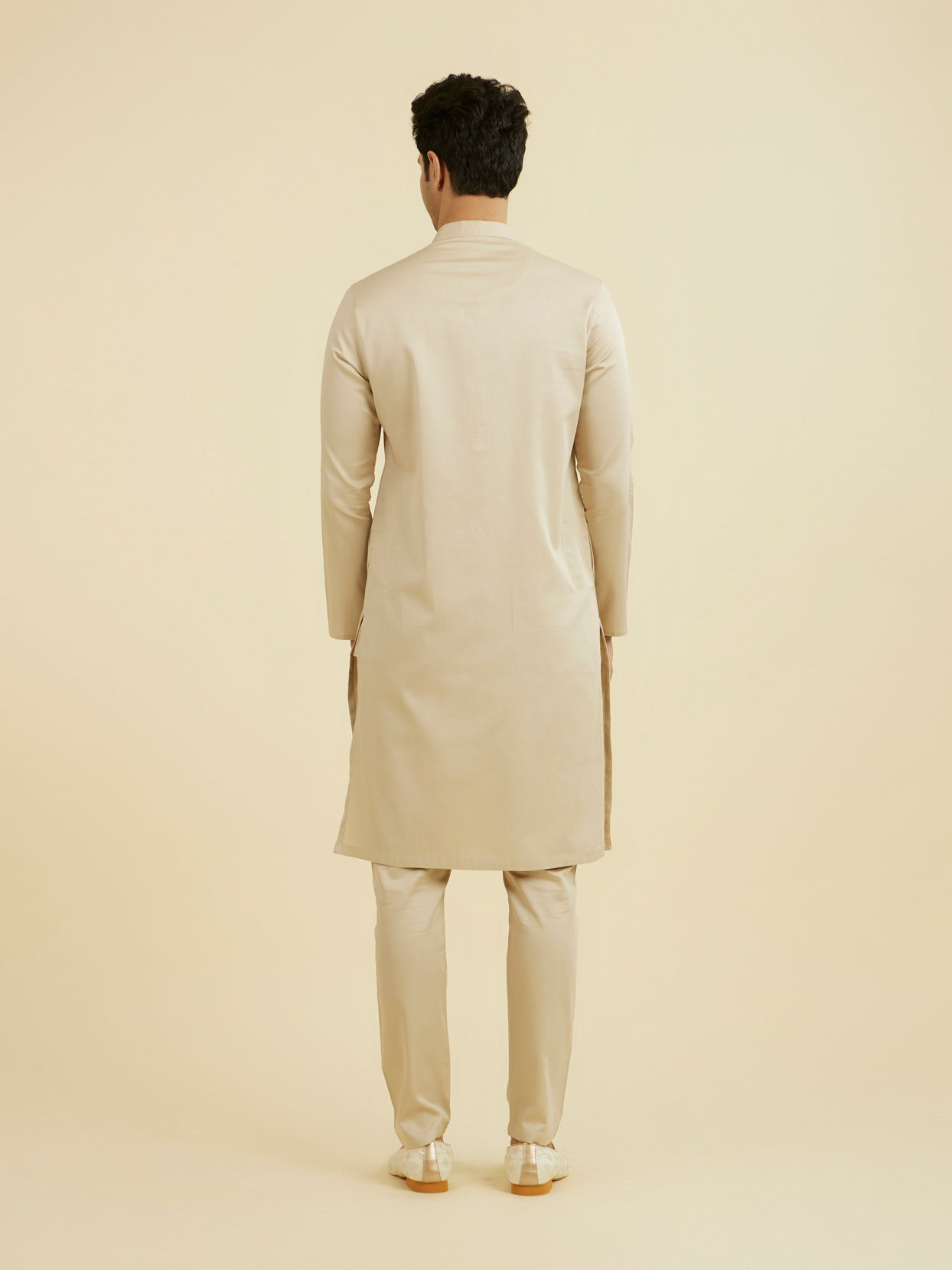 Manyavar Men Regal Beige Kurta Pajama