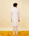 Manyavar Men Soft Cream Classic Bandhgala Kurta Set