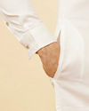 Manyavar Men Soft Cream Classic Bandhgala Kurta Set
