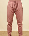 Manyavar Men Coral Pink Kurta Set