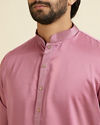 Manyavar Men Dusty Pink Kurta Pajama Set
