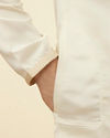 Manyavar Men Sea Shell White Solid Kurta Pajama