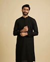 Chikankari Black Kurta Set