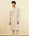 Manyavar Men Sublime Beige Kurta Set