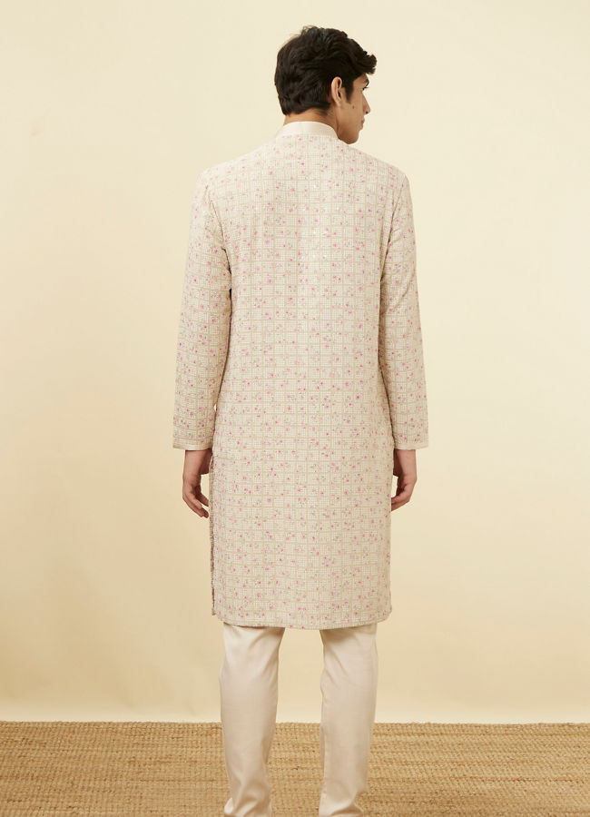 Manyavar Men Sublime Beige Kurta Set