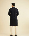 Manyavar Men Blue Chikan Kurta Set