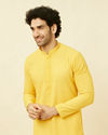 Primrose Yellow Chikankari Embroidered Kurta Set image number 0