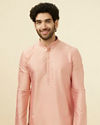 Pink Solid Occasion Wear Kurta Pajama