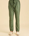 Manyavar Men Olive Green Regal Kurta Pajama