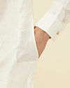 Manyavar Men Warm White Side Open Kurta Set