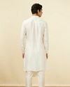 Manyavar Men Warm White Side Open Kurta Set