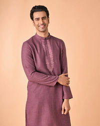 Manyavar Men Purple Enchantment Kurta Pajama