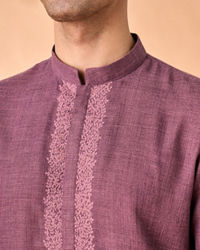 Manyavar Men Purple Enchantment Kurta Pajama