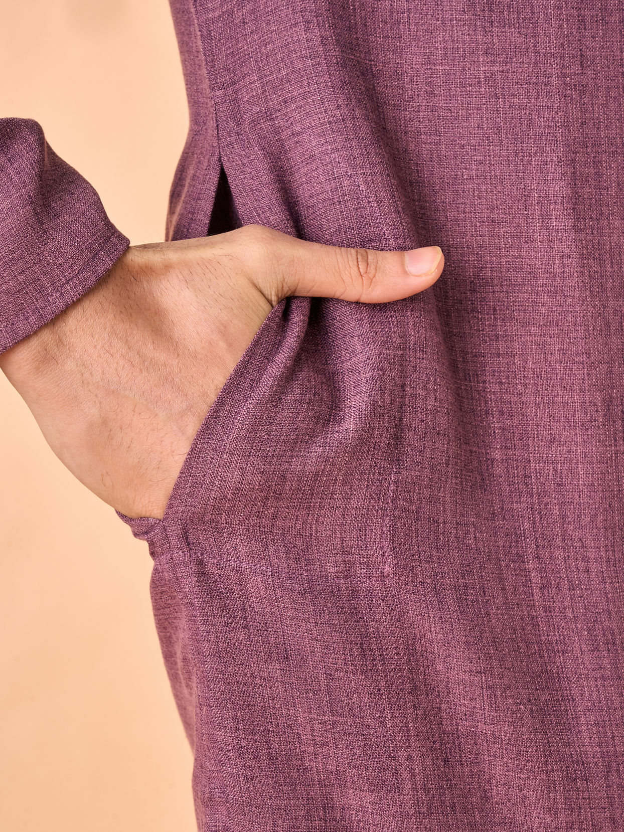 Manyavar Men Purple Enchantment Kurta Pajama