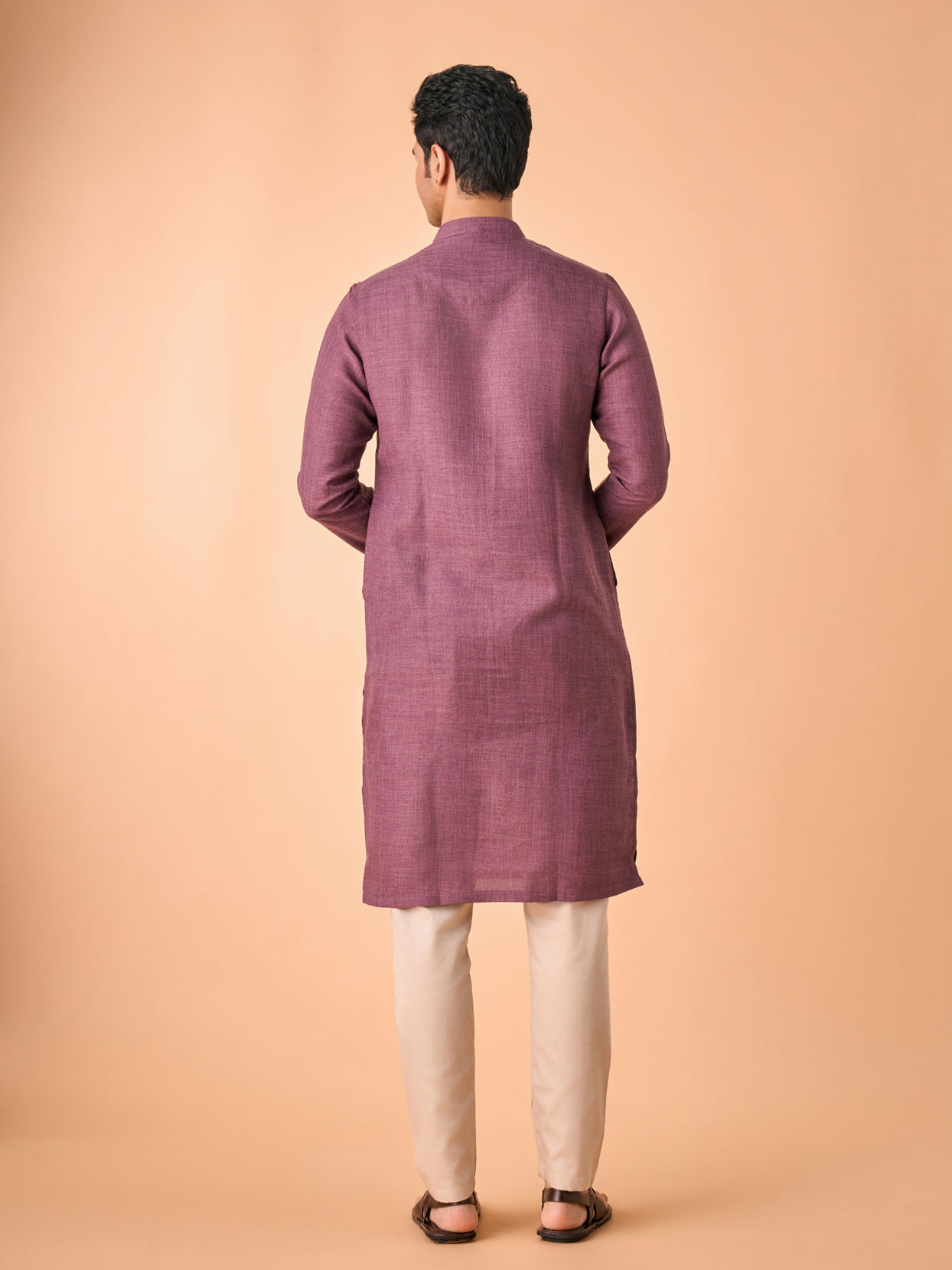 Manyavar Men Purple Enchantment Kurta Pajama