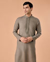 Manyavar Men Pista Green Blended Viscose Kurta Pajama