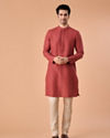 Manyavar Men Ravishing Rust Kurta Pajama
