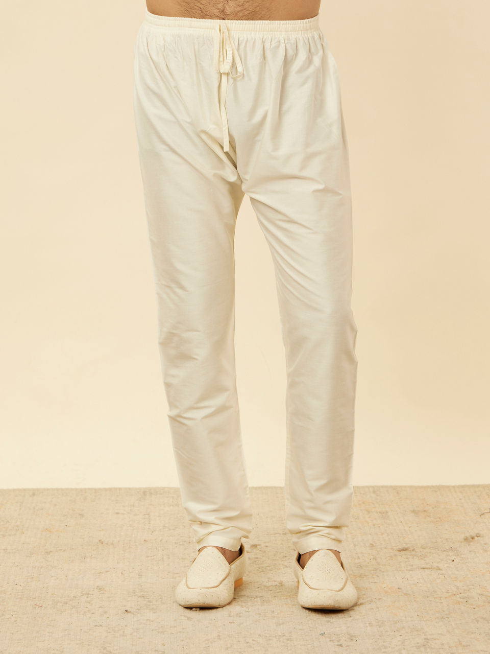 Manyavar Men Sea Green Jacquard Kurta Pajama