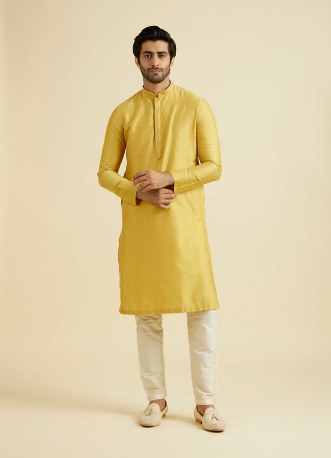 Manyavar Men Sun-kissed Mustard Kurta Pajama