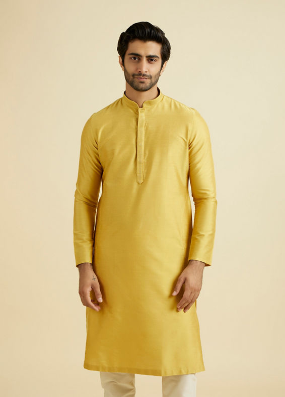 Manyavar Men Sun-kissed Mustard Kurta Pajama