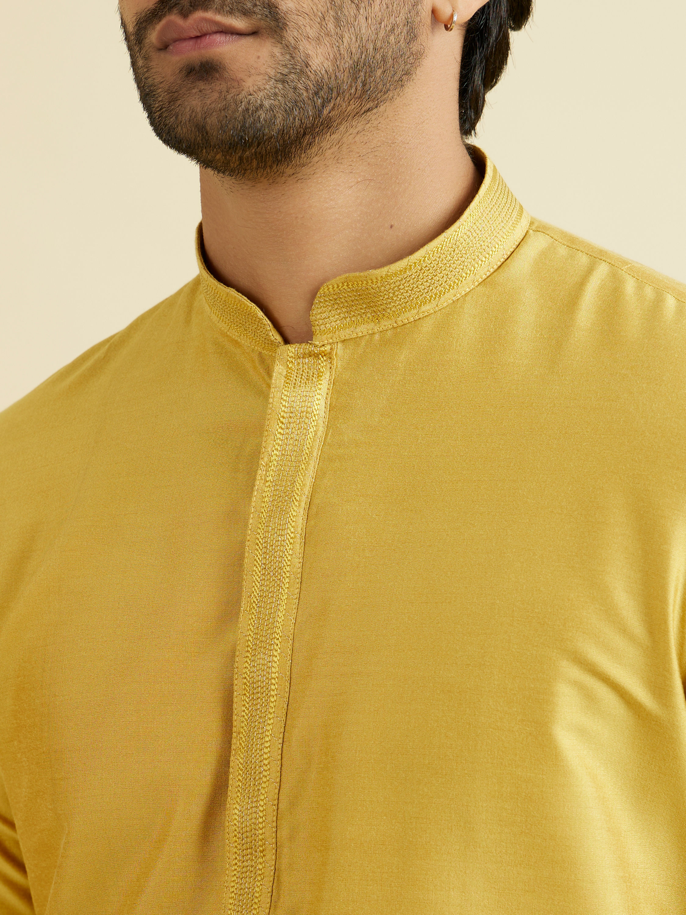 Manyavar Men Sun-kissed Mustard Kurta Pajama