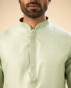 Manyavar Men Green Elegance Kurta Pajama