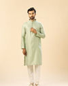 Manyavar Men Green Elegance Kurta Pajama