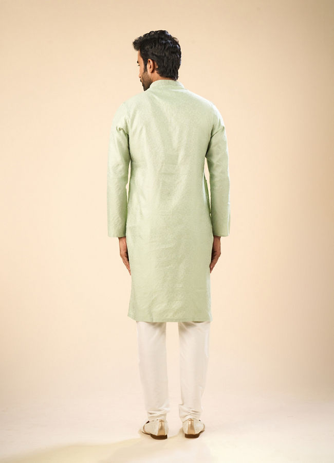 Manyavar Men Green Elegance Kurta Pajama