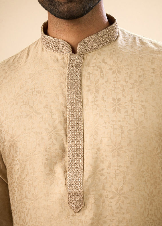 Manyavar Men Walnut Charm Kurta Pajama Set
