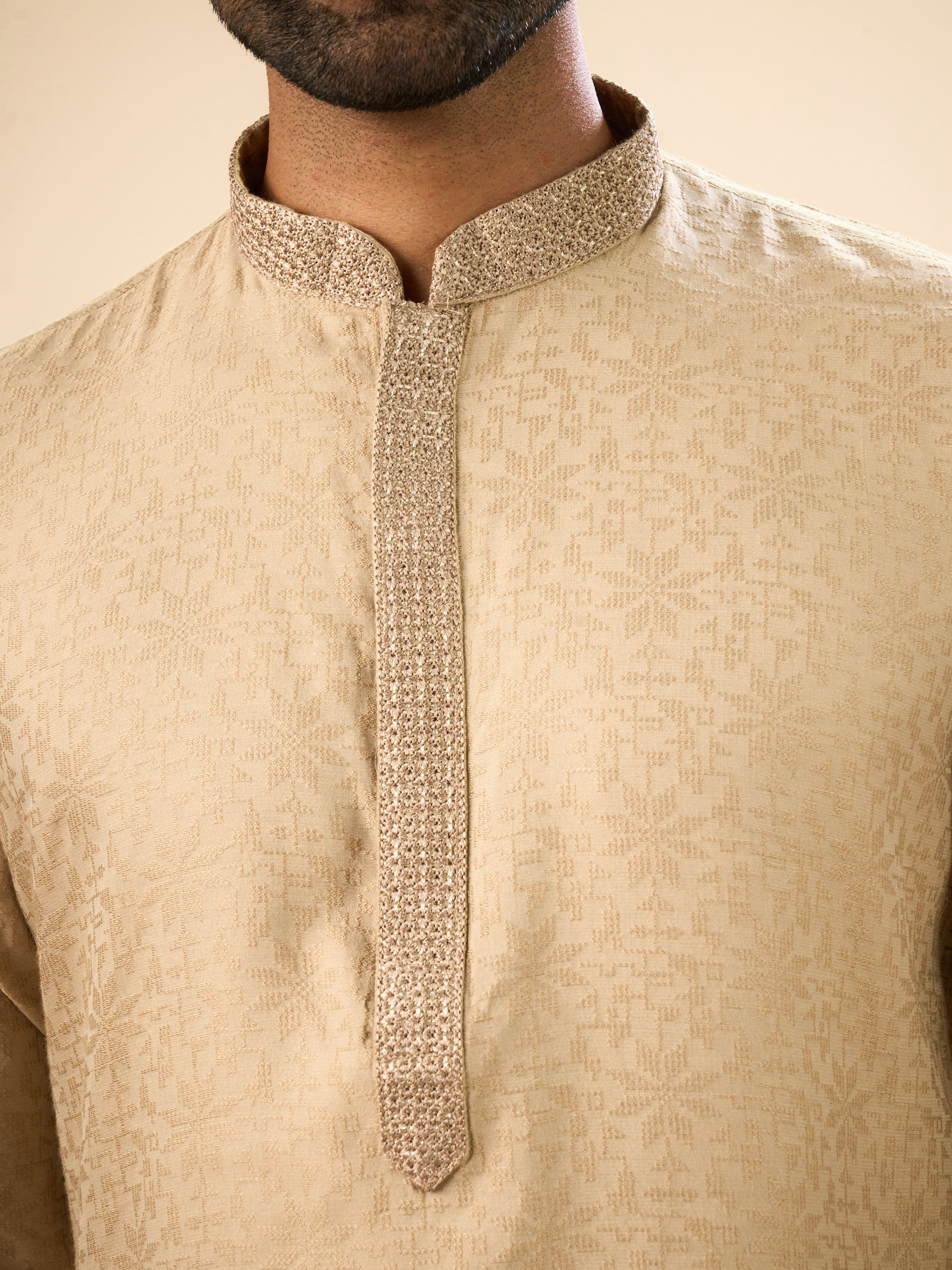 Manyavar Men Walnut Charm Kurta Pajama Set