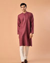 Manyavar Men Antique Pink Elegance Kurta Pajama