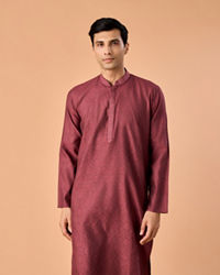 Manyavar Men Antique Pink Elegance Kurta Pajama