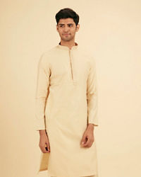 Manyavar Men Beige Elegance Kurta Pajama