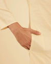 Manyavar Men Beige Elegance Kurta Pajama