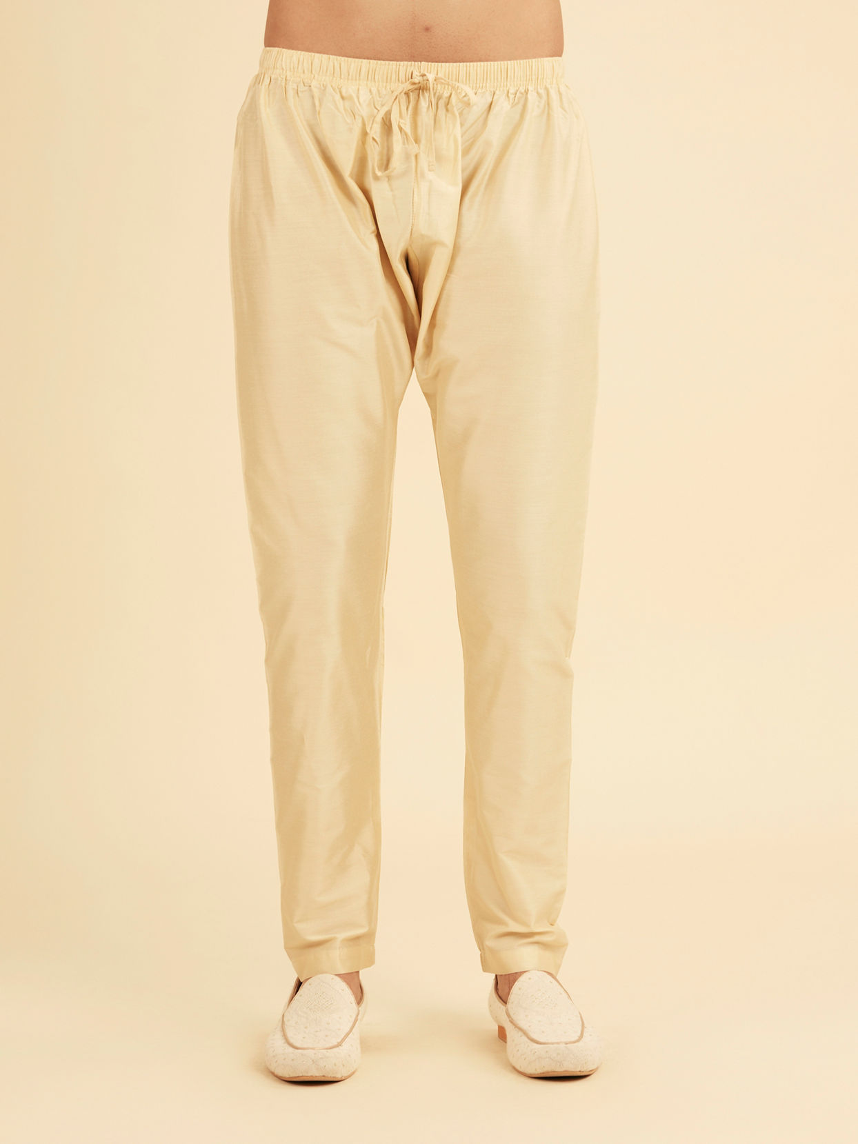 Manyavar Men Beige Elegance Kurta Pajama