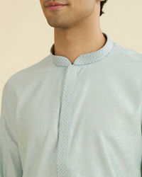 Manyavar Men Light Blue Elegance Kurta Pajama