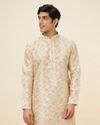 Biscuit Beige Bel Buti Printed Kurta Set