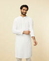 Pristine White Chikankari Kurta Set