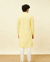 Lemon Drop Yellow Chikankari Embroidered Kurta Set image number 5