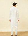 Manyavar Men Light Cream Kurta Set image number 5