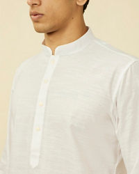 Manyavar Men Light Cream Kurta Set